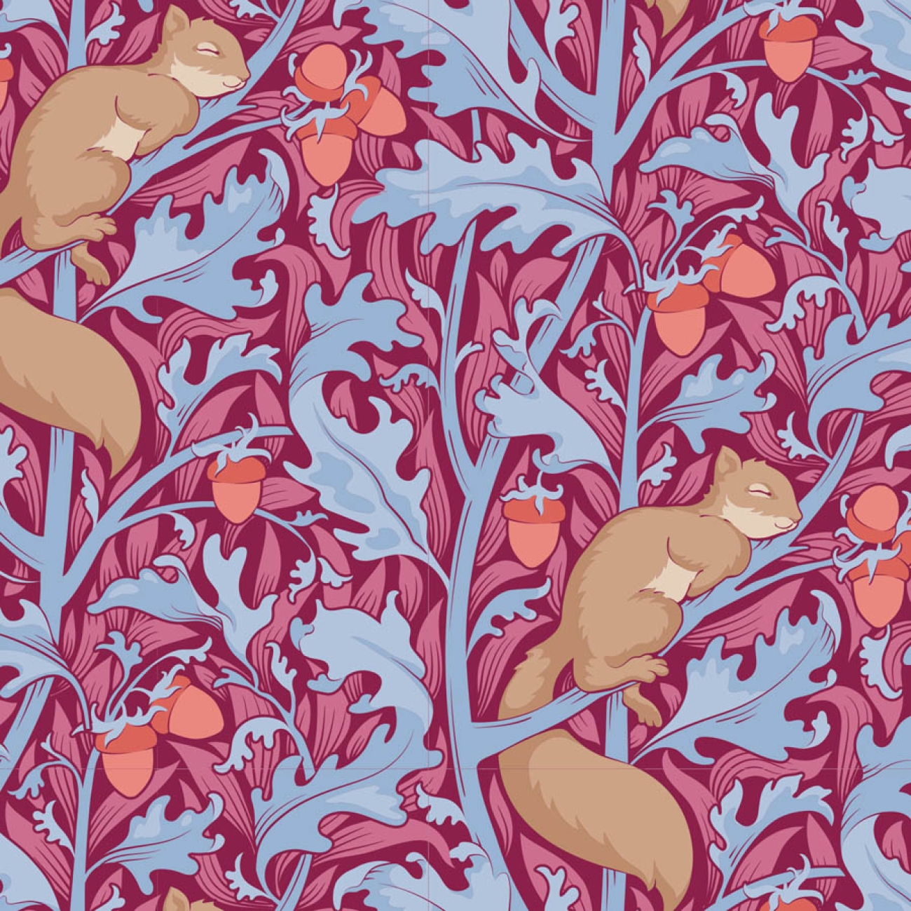 Tilda Patchwork Stoff Baumwolle - Hibernation - Squireldreams-Hibiscus